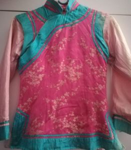 Kids Costumes to Hire - Chinese Turquoise & Cerise Top - GIRL 